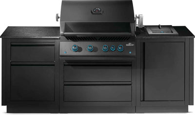 Napoleon OASIS Modular Outdoor Kitchen | 32-Inch Grill & Steel Tops