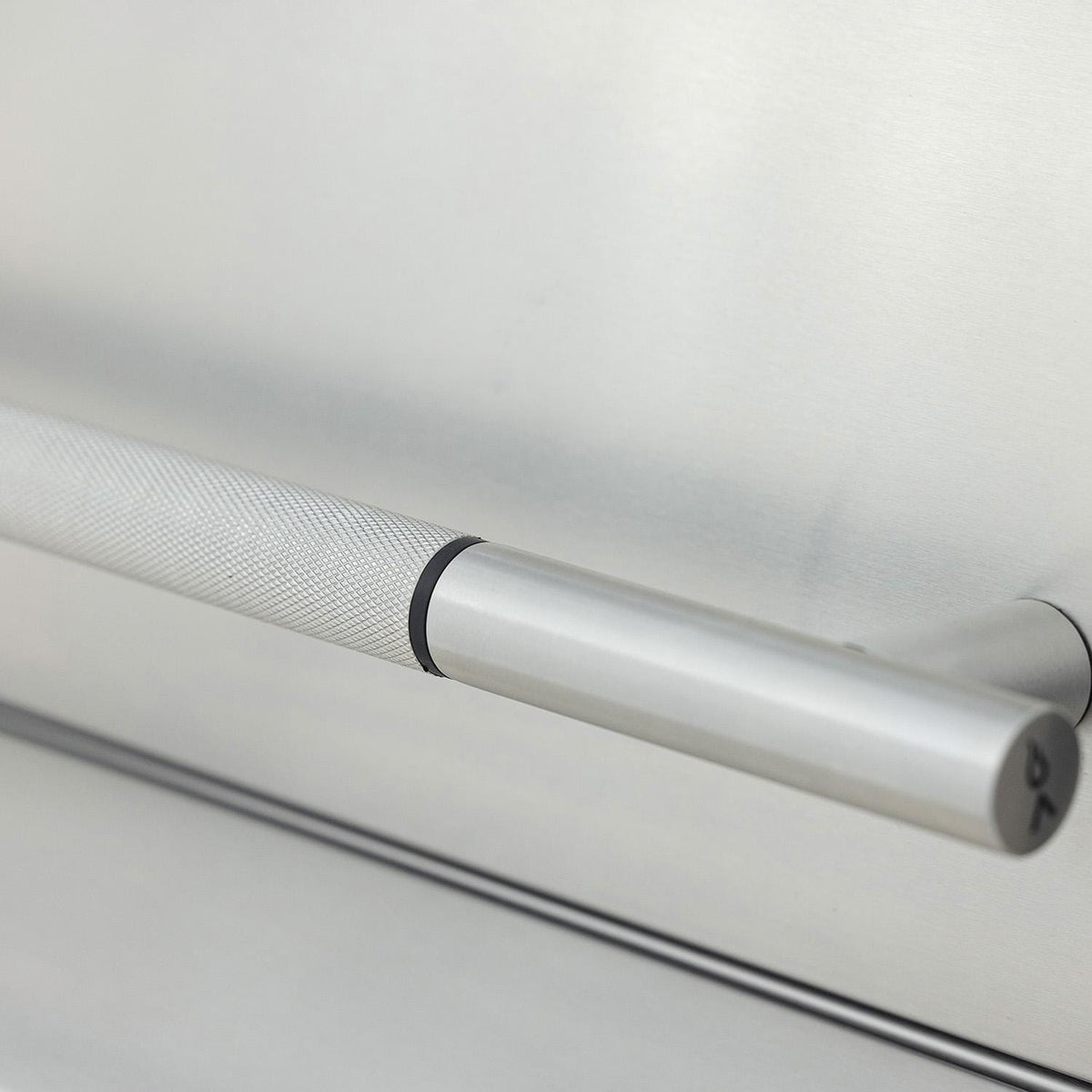 Close-up of the Blaze LTE PRO hood handle with textured grip