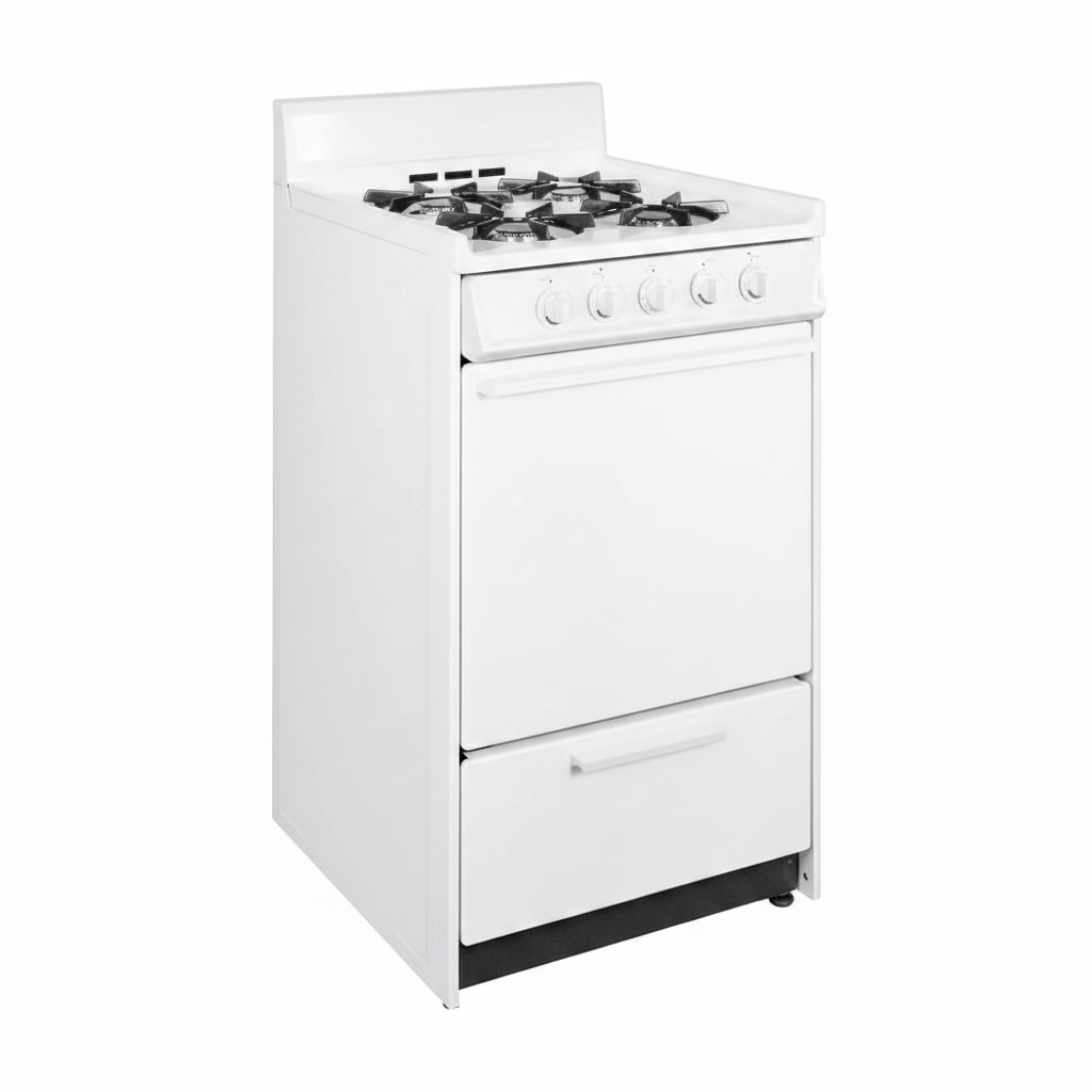 20 In. 2.5 Cu. Ft. Gas Range in White