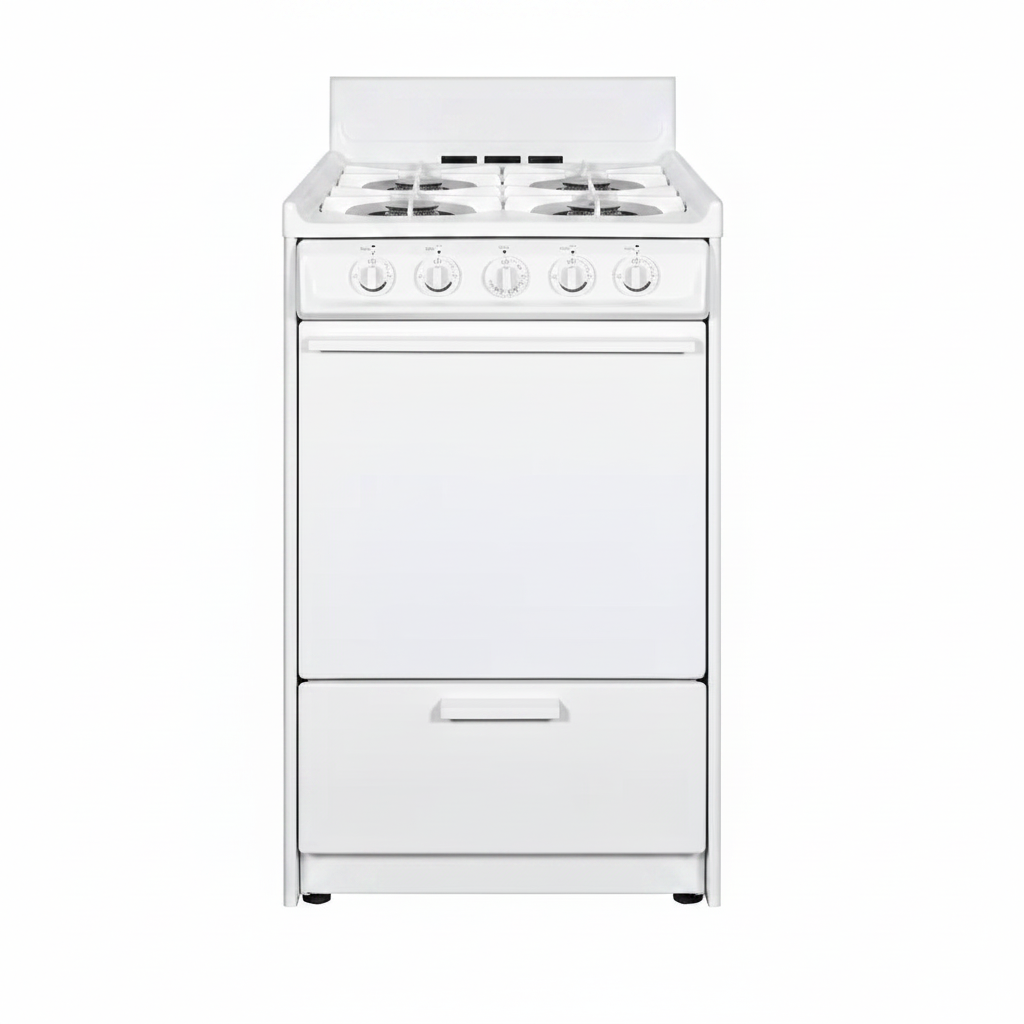 20 In. 2.5 Cu. Ft. Gas Range in White